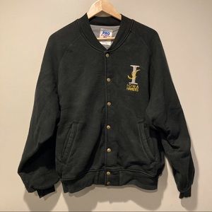 Vintage Iowa Hawkeyes Bomber Varsity Jacket Size L